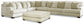 Rawcliffe 4-Piece Sectional with Ottoman at Walker Mattress and Furniture Locations in Cedar Park and Belton TX.