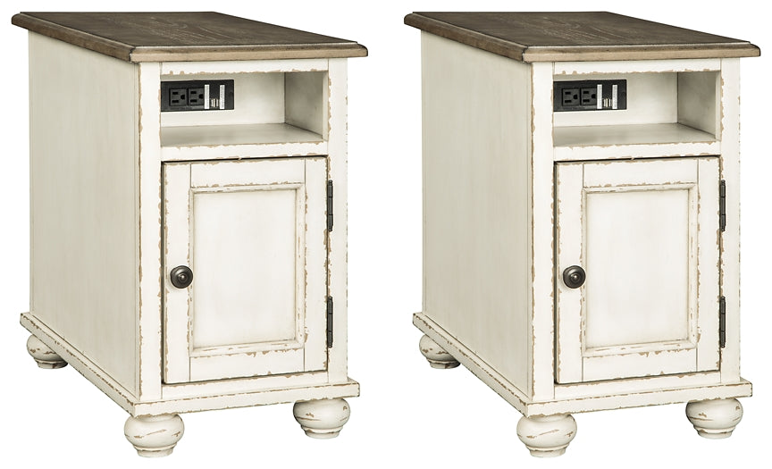 Realyn 2 End Tables at Walker Mattress and Furniture Locations in Cedar Park and Belton TX.