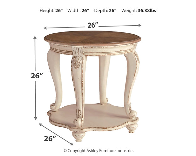 Realyn Coffee Table with 1 End Table at Walker Mattress and Furniture Locations in Cedar Park and Belton TX.