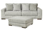 Regent Park 2-Piece Sectional with Ottoman at Walker Mattress and Furniture Locations in Cedar Park and Belton TX.