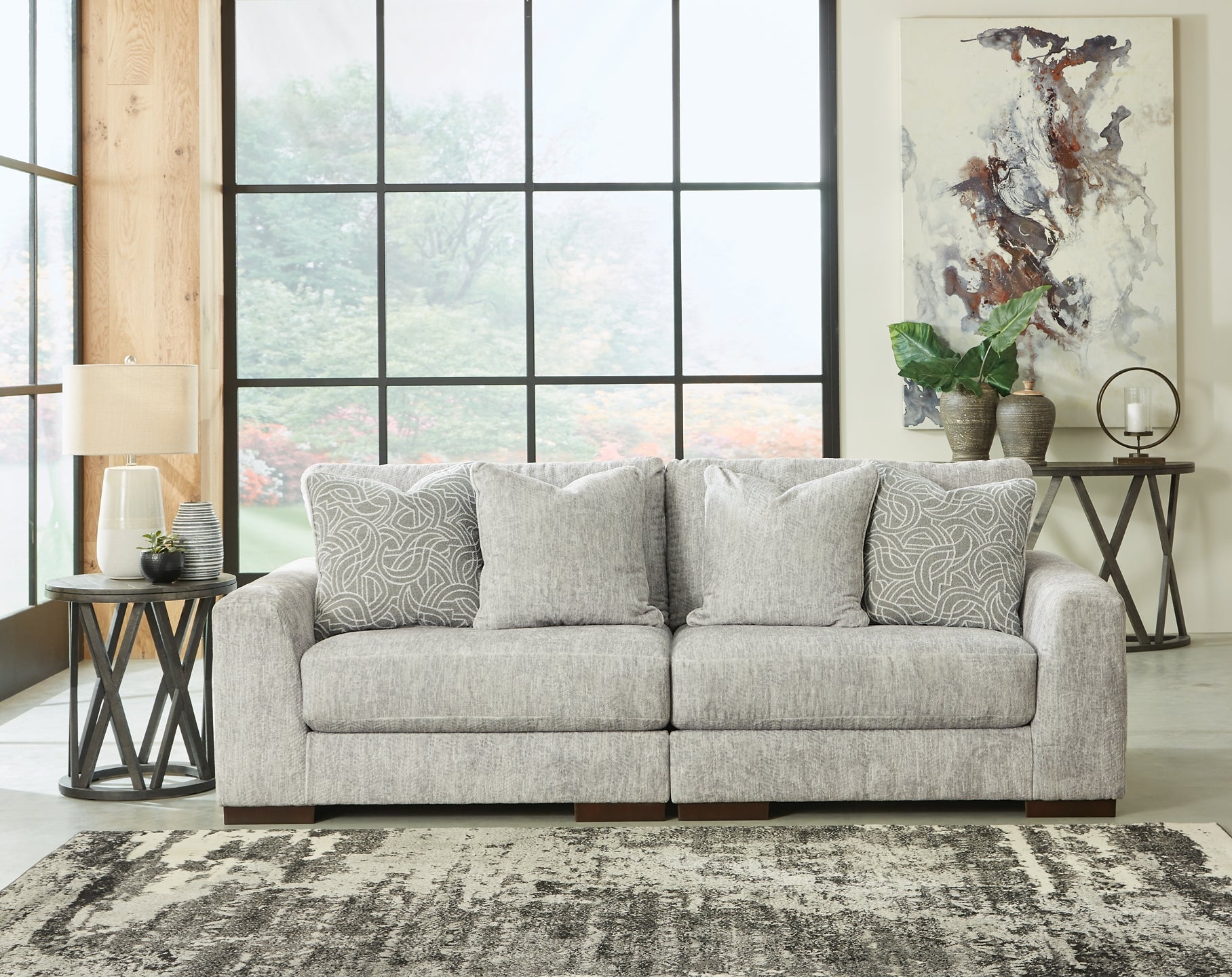 Regent Park 3-Piece Sectional with Ottoman at Walker Mattress and Furniture Locations in Cedar Park and Belton TX.