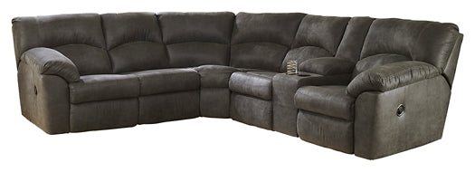 Tambo 2-Piece Sectional with Recliner at Walker Mattress and Furniture Locations in Cedar Park and Belton TX.