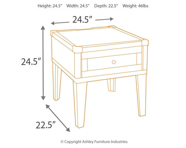 Todoe Coffee Table with 1 End Table at Walker Mattress and Furniture Locations in Cedar Park and Belton TX.