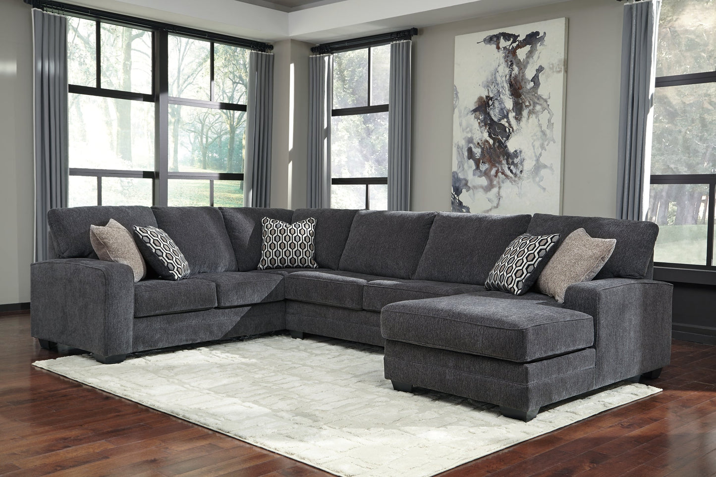 Tracling 3-Piece Sectional with Ottoman at Walker Mattress and Furniture Locations in Cedar Park and Belton TX.