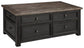 Tyler Creek Coffee Table with 1 End Table at Walker Mattress and Furniture Locations in Cedar Park and Belton TX.