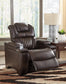 Warnerton PWR Recliner/ADJ Headrest at Walker Mattress and Furniture Locations in Cedar Park and Belton TX.