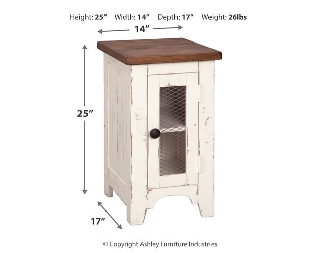 Wystfield Chair Side End Table at Walker Mattress and Furniture Locations in Cedar Park and Belton TX.