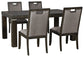 Hyndell Dining Table and 4 Chairs