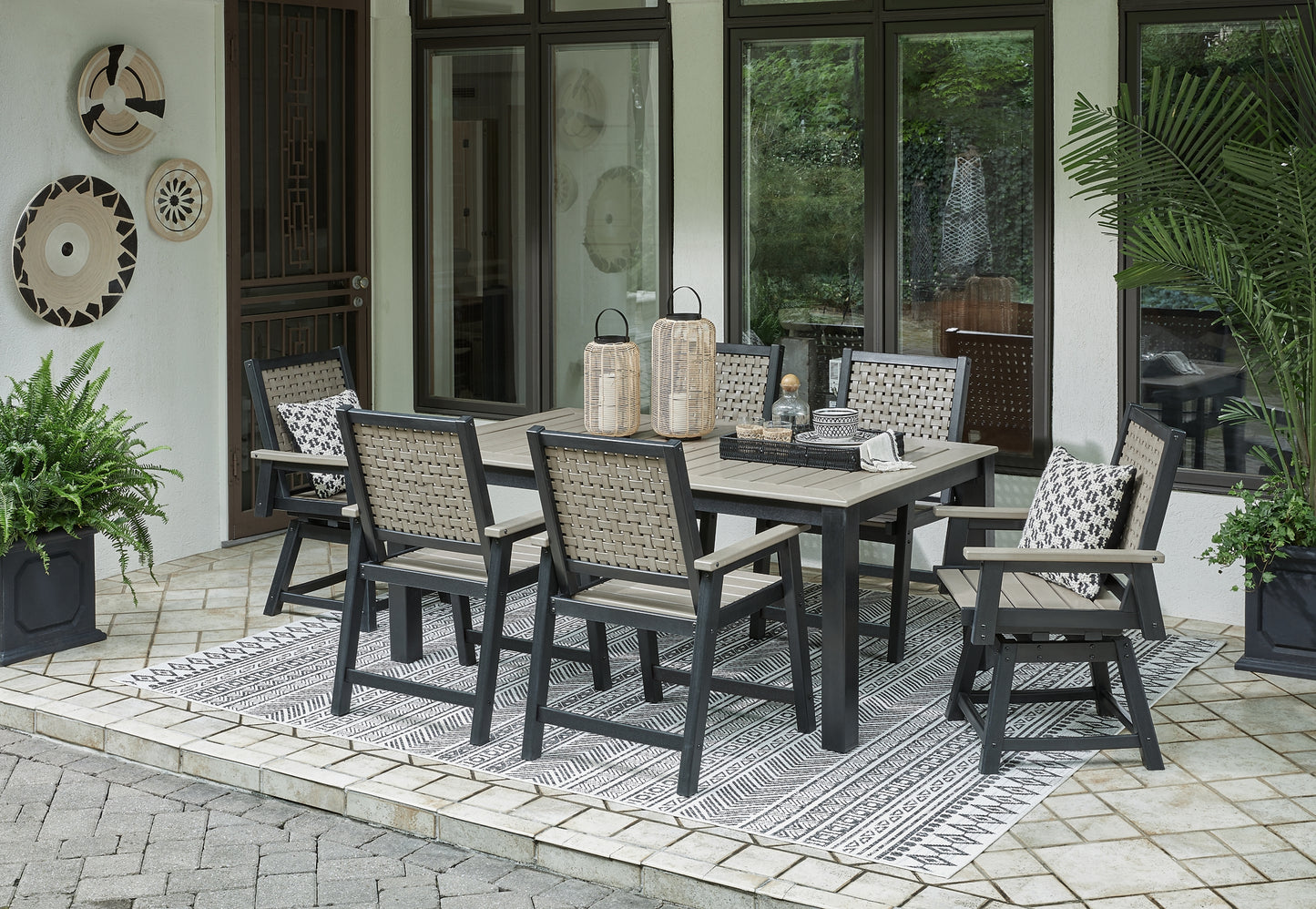 Mount Valley Outdoor Dining Table and 6 Chairs