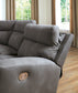 Next-Gen DuraPella 3-Piece Power Reclining Sectional Loveseat with Console