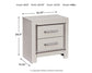 Zyniden Two Drawer Night Stand