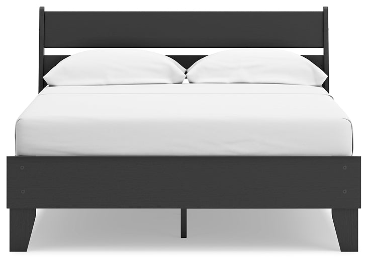 Socalle Full Panel Platform Bed with Dresser and 2 Nightstands