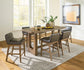 Cabalynn Counter Height Dining Table and 6 Barstools