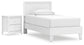 Hallityn Twin Panel Platform Bed with Nightstand