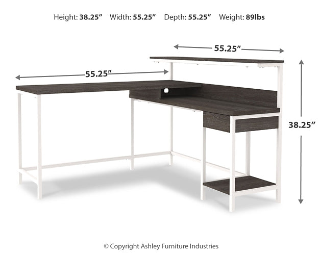 Dorrinson L-Desk with Storage