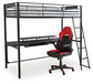 Broshard Twin Loft Bed with Desk