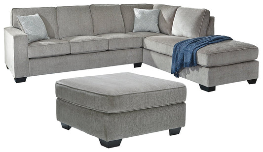 Altari 2-Piece Sectional with Ottoman at Walker Mattress and Furniture