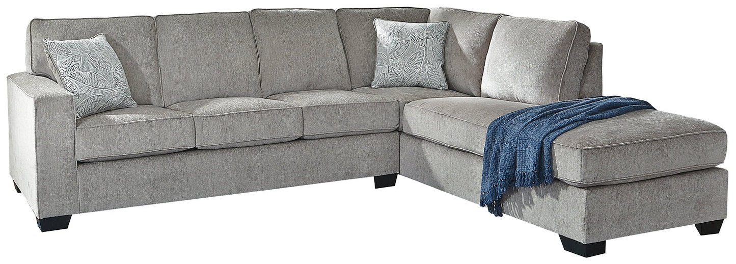 Altari 2-Piece Sleeper Sectional with Ottoman at Walker Mattress and Furniture