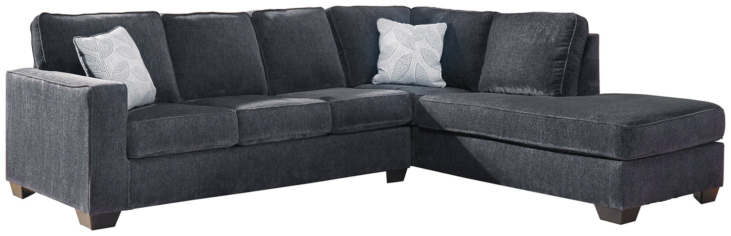 Altari 2-Piece Sleeper Sectional with Ottoman at Walker Mattress and Furniture