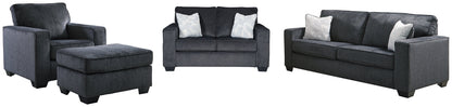 Altari Sofa, Loveseat, Chair and Ottoman at Walker Mattress and Furniture