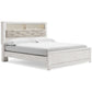 Altyra King Panel Bookcase Bed with Mirrored Dresser, Chest and 2 Nightstands at Walker Mattress and Furniture