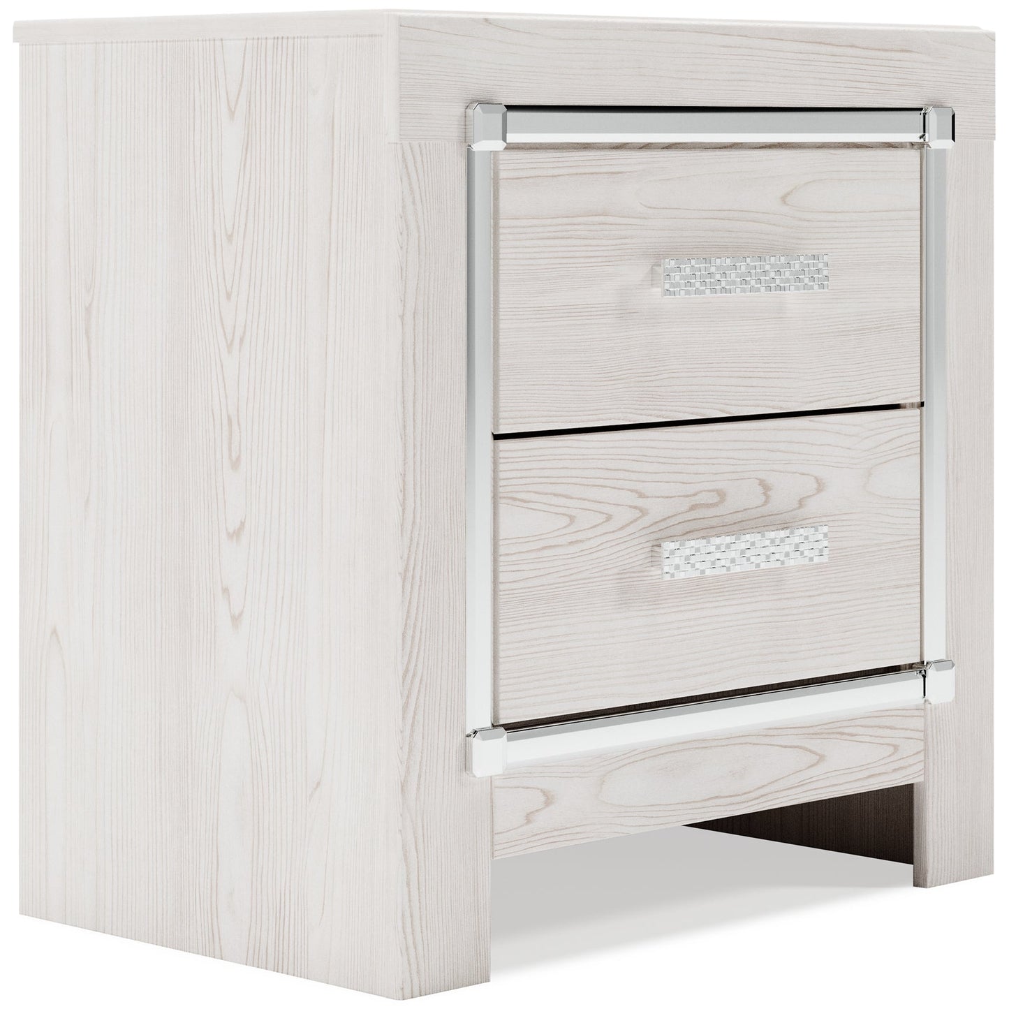 Altyra King Panel Headboard with Mirrored Dresser, Chest and Nightstand at Walker Mattress and Furniture