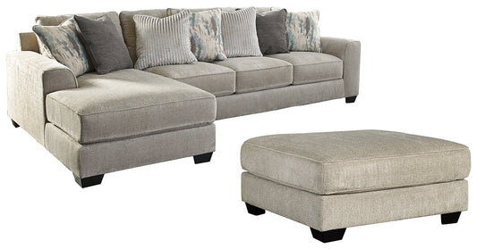 Ardsley 2-Piece Sectional with Ottoman at Walker Mattress and Furniture