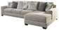 Ardsley 2-Piece Sectional with Ottoman at Walker Mattress and Furniture