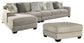 Ardsley 3-Piece Sectional with Ottoman at Walker Mattress and Furniture