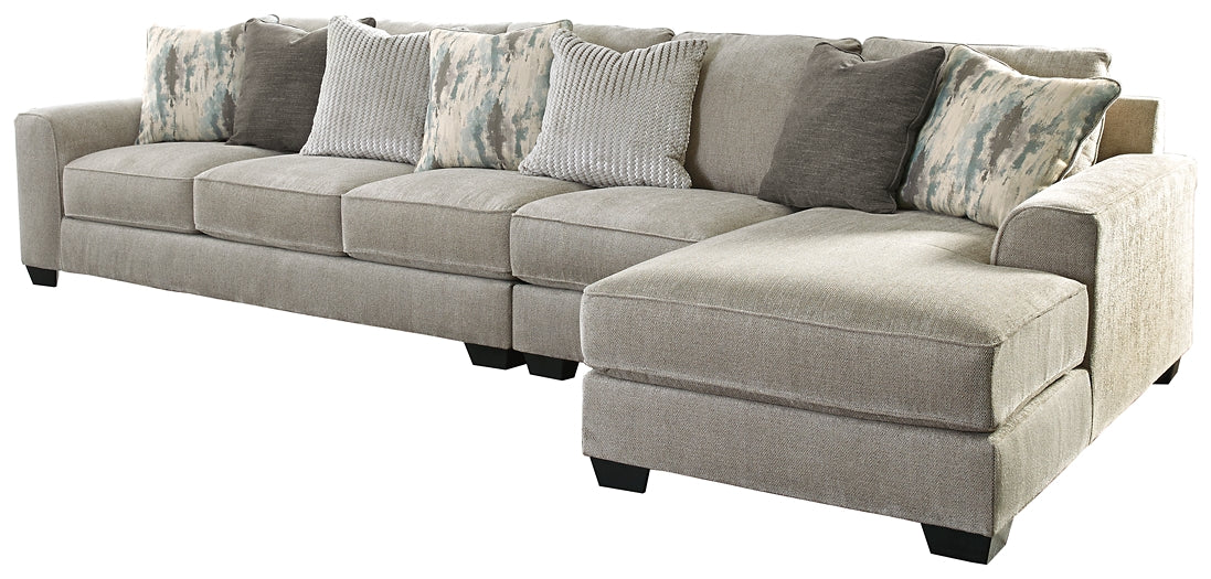 Ardsley 3-Piece Sectional with Ottoman at Walker Mattress and Furniture