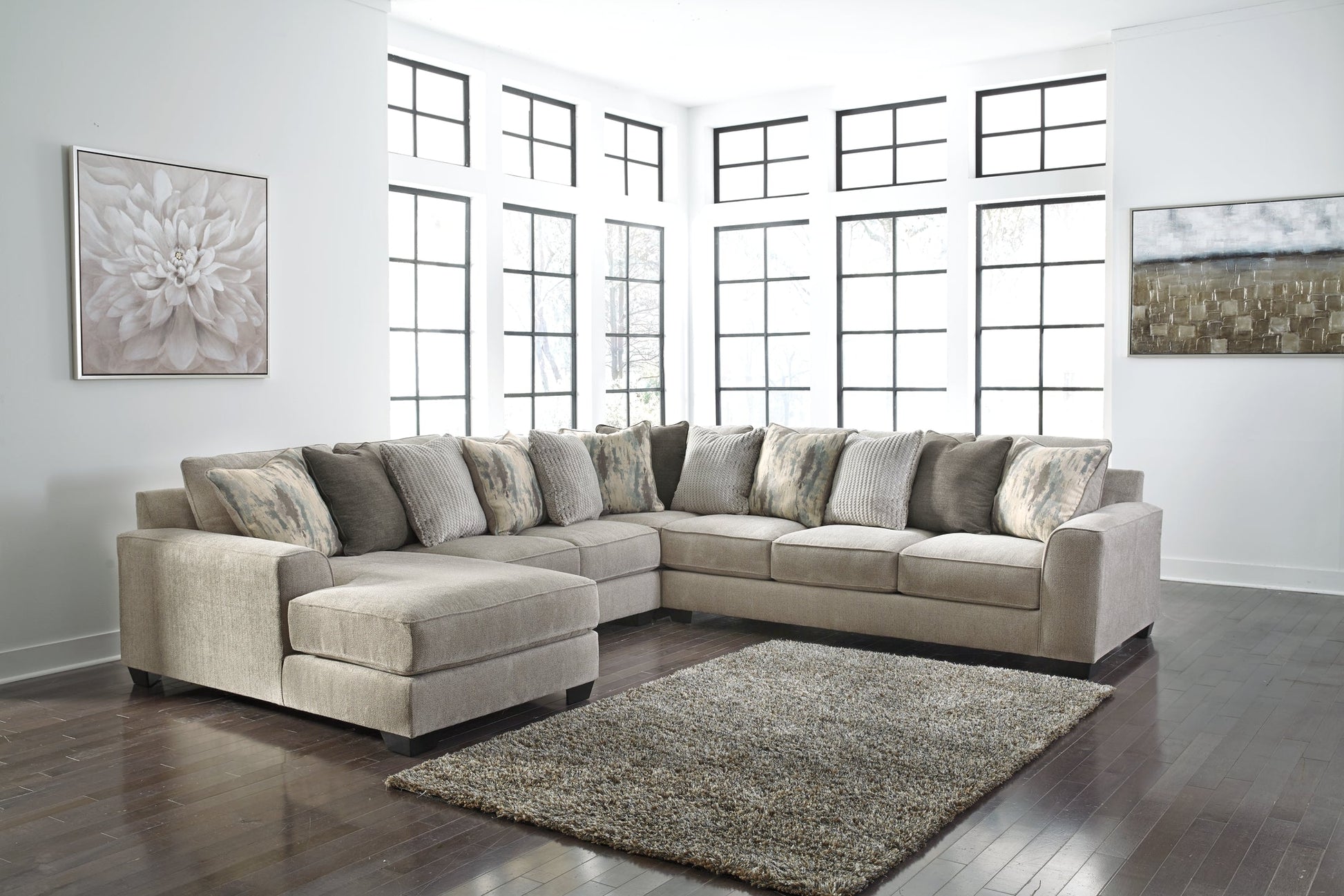 Ardsley 4-Piece Sectional with Chaise at Walker Mattress and Furniture