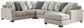 Ardsley 4-Piece Sectional with Ottoman at Walker Mattress and Furniture