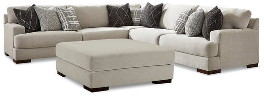 Artsie 3-Piece Sectional with Ottoman at Walker Mattress and Furniture