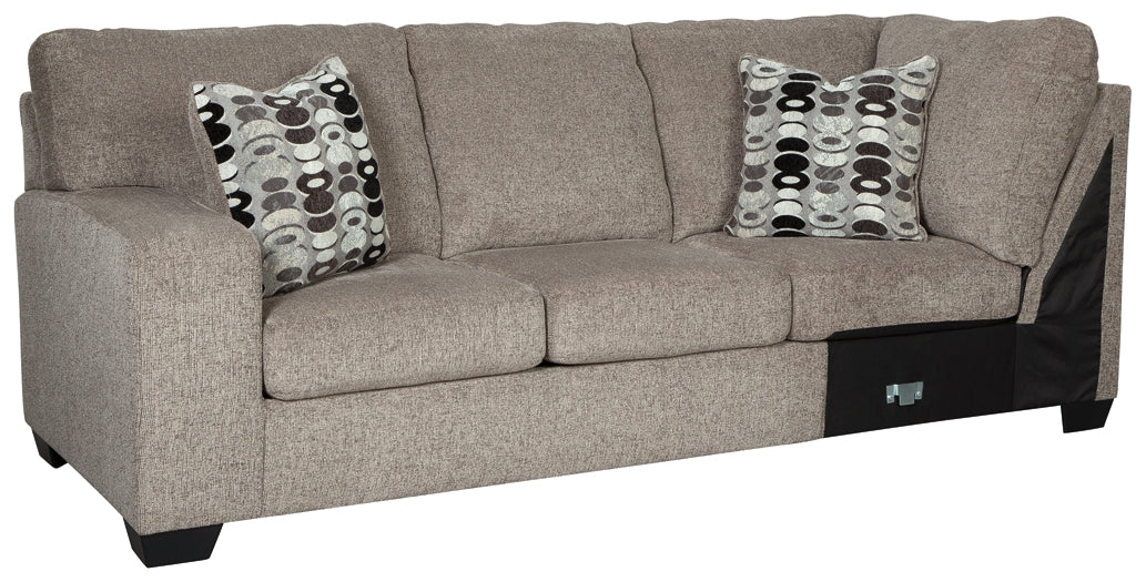 Ballinasloe 3-Piece Sectional with Ottoman at Walker Mattress and Furniture