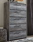 Baystorm King Panel Bed with Mirrored Dresser and Chest at Walker Mattress and Furniture