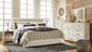 Bellaby Queen Panel Bed with 2 Nightstands at Walker Mattress and Furniture Locations in Cedar Park and Belton TX.