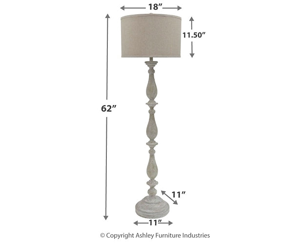 Bernadate Poly Floor Lamp (1/CN) at Walker Mattress and Furniture Locations in Cedar Park and Belton TX.