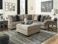 Bovarian 2-Piece Sectional with Ottoman at Walker Mattress and Furniture Locations in Cedar Park and Belton TX.