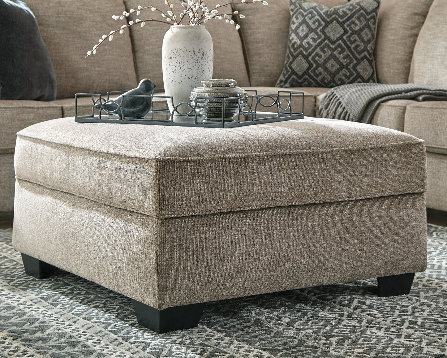 Bovarian 3-Piece Sectional with Ottoman at Walker Mattress and Furniture Locations in Cedar Park and Belton TX.