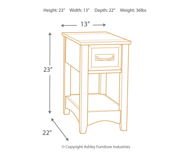 Breegin 2 End Tables at Walker Mattress and Furniture Locations in Cedar Park and Belton TX.