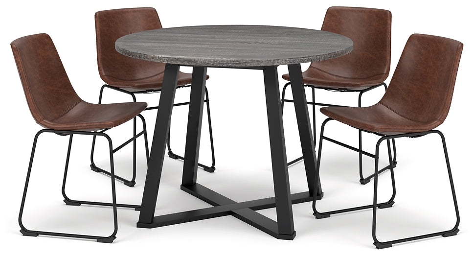 Centiar Dining Table and 4 Chairs at Walker Mattress and Furniture Locations in Cedar Park and Belton TX.