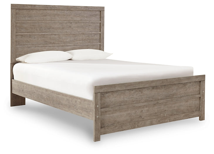 Culverbach Full Panel Bed with Mirrored Dresser at Walker Mattress and Furniture Locations in Cedar Park and Belton TX.