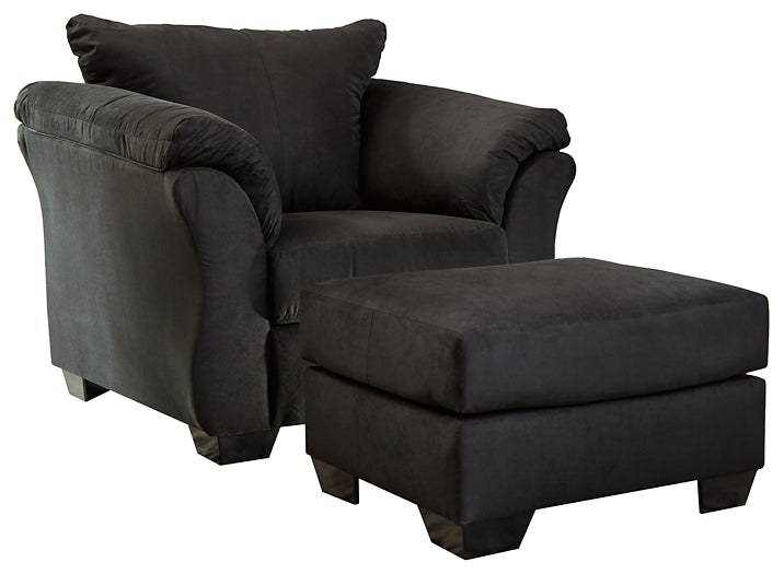 Darcy Chair and Ottoman at Walker Mattress and Furniture Locations in Cedar Park and Belton TX.