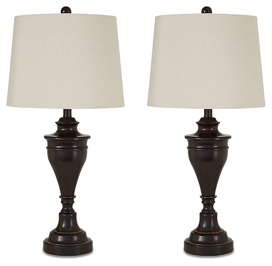 Darlita Metal Table Lamp (2/CN) at Walker Mattress and Furniture Locations in Cedar Park and Belton TX.