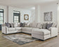 Dellara 5-Piece Sectional with Ottoman at Walker Mattress and Furniture Locations in Cedar Park and Belton TX.