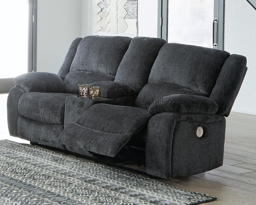 Draycoll Sofa and Loveseat at Walker Mattress and Furniture Locations in Cedar Park and Belton TX.