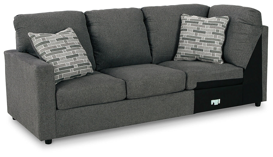 Edenfield 3-Piece Sectional with Ottoman at Walker Mattress and Furniture Locations in Cedar Park and Belton TX.