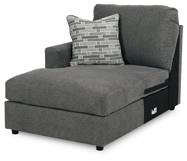 Edenfield 3-Piece Sectional with Ottoman at Walker Mattress and Furniture Locations in Cedar Park and Belton TX.