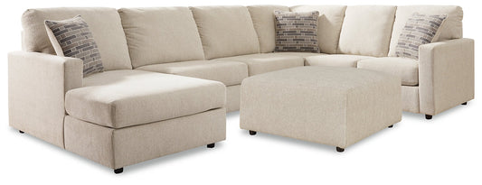 Edenfield 3-Piece Sectional with Ottoman at Walker Mattress and Furniture Locations in Cedar Park and Belton TX.