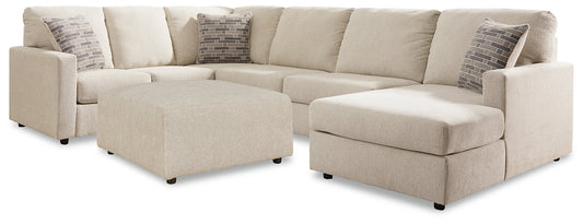 Edenfield 3-Piece Sectional with Ottoman at Walker Mattress and Furniture Locations in Cedar Park and Belton TX.